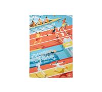 Coucke "WIM® Les Athletes", Printed cotton tea towel. Designed in France.