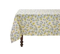 Coucke Printed Tablecloth in Metis, Lemon Zest, 180 x 300 cm