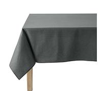 Coucke Rectangular Tablecloth - 160 x 240 cm Plain Anthracite