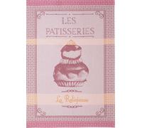 Coucke "Religieuse Rose", Woven cotton tea towel. Designed in France