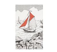 Coucke Tea Towel, Canvas, Sailboat, 50 x 75 cm