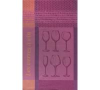 Coucke “Verres à Vin", Woven cotton tea towel. Designed in France.