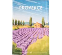 Coucke Printed Cotton Tea Towel, Wim Provence, 50 x 75 cm