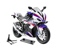 CoudarTitie 1/10 Scale Model, Realistic, Creative, Collective Alloy Toy with Boys' Gifts, White with Stand