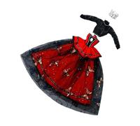 CoudarTitie 1/3 Doll Dress -Up Photo -props for Little Girls Gift Doll Clothing Made of 2362 '' Dolls, Red