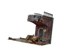 CoudarTitie 1/35 Miniatur Bridge Building House Assembly Model Sandtisch Layout Requisire Architectural Scene, Style B