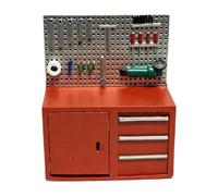 CoudarTitie 1/64 Scale Model Tool Cabinet, Representing A Realistic Tool Holder for Garage, Workshop Or Parking Lot, red new