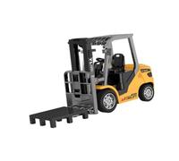CoudarTitie 1/64 Scale Remote Controlled Forklift, And Lightweight Mini Construction Vehicle with Sound Effects for Model Enthusiasts, Car