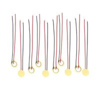CoudarTitie 10 Pack 20mm Piezo Discs with 3.94" Cables, Sounder, Sound Sensors And Transducer for Acoustics.
