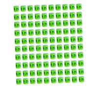 CoudarTitie 100 Pieces Pigeon Leg Rings Dove Leg Rings Easy Identification Practical Identifying Bands 2026 for Bantam Finch Canary Quail, Grass Green Holland