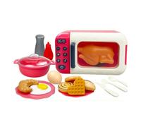 CoudarTitie 17 Pcs Kids Toys Set, Pretend Play, Role Play, Educational Toy, Kitchen Playset, Role Play, Food Playset, for Toddlers, Girls, Red