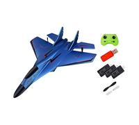 CoudarTitie 2 Channel RC Plane RC Glider Control Airmot Foam Remote Control Aircraft for Boys, 3 blue