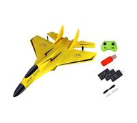 CoudarTitie 2 Channel RC Plane RC Glider Control Airmot Foam Remote Control Aircraft for Boys, 3 yellow