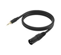 CoudarTitie 3.5mm Unbalanced Cable to XLR Male, 1/8 Inch TRS Male to XLR Male Stereo Cable, Versatile XLR Male Connector for, 2M