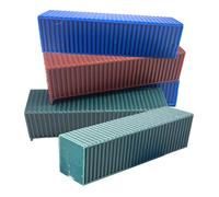 CoudarTitie 5x Miniature Container Models Cargo Box Toys Containers for Gaming Terrain, M