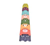CoudarTitie 8x Animal Stacking Cups Nesting Cups for 1-3 Years Old Children