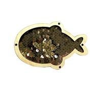 CoudarTitie Activity Board with Sequins, Accessories for Sensory Activity Boards, Basic Skills, Early Learning Toy, Pick, Champagne