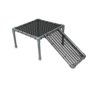 CoudarTitie Aquarium Dock, Decorative PP Ladder Ramp, Secure Design, Suitable for Fish Farming, Home Gift, A
