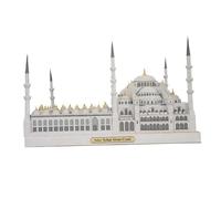 CoudarTitie Architecture Puzzle Model 3D Paper Mosque Puzzle Kits Model Brain Teaser Toys Turkish Blue Mosque Unique Collectible Suitable for Gift Gi