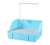 CoudarTitie Automatic Bird Bath with Water Circulation for Parrots, Easy Installation, Made of PP for Optimal Feather Hygiene, Suitable for Indoor Use, blue
