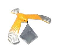 CoudarTitie Balancing Bird Balancing Eagle Trick Party Wing Eagle Toy with Pyramid Stand for Gift Home Decoration Kids Adults Children, Silver Small