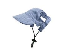CoudarTitie Baseball Sun Hat with Ear Holes, Adjustable Strap And Corduroy Material, Protects From The Sun for Outdoor Travel, Family, Garden, Beach, Part, Blue XL