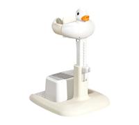 CoudarTitie Bath Stand Support Bathing Seat Bath Rack Bath Support Ergonomic Soft Non Slip Base Adjustable Shower Suitable for Newborns Infants Sink Bathtub, Khaki