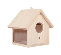 CoudarTitie Blue Wooden Bird Perch, Ideal for Bird Watching in The Garden Or Outdoors.