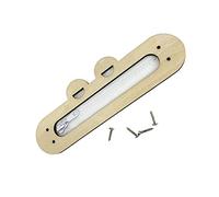 CoudarTitie Busy Board DIY Accessories Zipper Game Practical Skill Early Educational Unpainted Sensory Toy for Airplane Toy Preschool Children, Frog