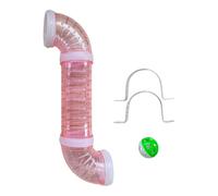 CoudarTitie Busy Board DIY Part,Early Development Tube Learning,DIY Material,Sensory Board Accessories for Kids Children Birthday Gifts, Pink