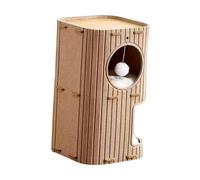 CoudarTitie Cat House Cave Tunnel Enclosed Bed Double Layer Removable Felt with And Spacious Space Suitable for Multiple Cats 37cm X, Camel