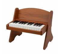 CoudarTitie Children Electronic Keyboard Toy Piano Musical Instrument Compact Wooden Case With Comfortable 22mm Keys Suitable for toddler learning rhythm training, Brown, Bluetooth