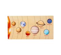 CoudarTitie Children Puzzle Matching Puzzle Fine Motor Skill Brain Teaser Board Early Education Game for Children, Eight planets