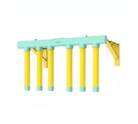CoudarTitie Children Training Equipment Reaction Game Toy Falling Rod Catch Challenge Hand Eye Coordination Device Training Set Focus And Concentration Practice, Green