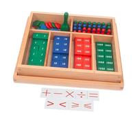 CoudarTitie Children's Math Stamp Set, Early Learning Tool, Educational Toy, Practical for Boys And Girls, Made of Wood, Developmental Toy