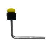 CoudarTitie Cymbal Arm with Drum, Cymbal Support, Percussion Accessories, Professional, Adjustable Extension Hand Support, Yellow Felt