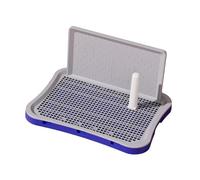 CoudarTitie Dog Toilet Training Mat with Removable Mesh Tray, Function, PP Drainage System, Suitable for And, Small Blue