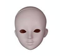 CoudarTitie Doll Figure Ball-Jointed Doll Flexible Articulated Body DIY Makeup Practice Rubber Customizable Interchangeable Parts Suitable for Gift Giving, Plain Head W001