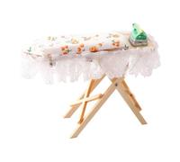 CoudarTitie Dollhouse Miniature Ironing Set 1/12 Scale Steam Iron Model Toy for Diorama