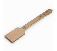 CoudarTitie Electric Guitar Neck Industrial Component With Paddle Headstock Replacement Part Build Neck Fretboard Maple Wood Unfinished For Custom Shaping