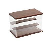 CoudarTitie Enclosed Transparent Display Cabinet | Freestanding, Dust-resistant Collectible Figure Display Case, 3 Tiers, for Office