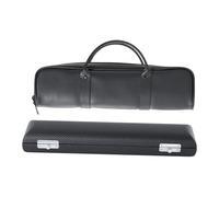 CoudarTitie Flute Case with Soft Lined Storage Box, Made of Shockproof PU, Organizer, Protection, Ideal for Instrument Storage And Transport, Style D