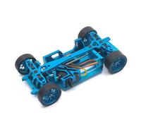 CoudarTitie Frame RC Chassis Kit Chassis Frame Base Featuring Metal Construction And Sliding Optimization For Controlled Balance Suitable for Custom Builds Hobby Tuning Track Practice, Blue