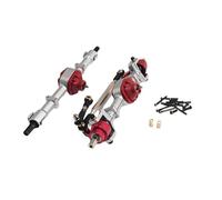 CoudarTitie Front And Rear Axles for 1:12 Remote Control Car, Remote Control Car Parts, Easy Installation, Direct Replacement of The, Silver