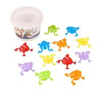 CoudarTitie Funny Bouncing Frog Toys, Jumping Toy Frogs, Assorted Colors Jumping Passover Frogs for Kids, 13Pcs
