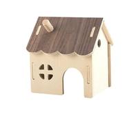 CoudarTitie Hamster Wood House Hamster Habitats Decor Creativity Nest Small Animals Habitat Hut for Rat Syrian Hamster Small Pets