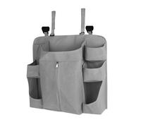 CoudarTitie Hanging Diaper Organizer for Changing Table, Crib, Playpen, Multi-Function, Essentials, for Newborn, Dark Gray