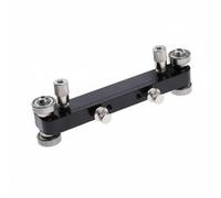 CoudarTitie Industrial Jig For Guitar Nut Saddle Sanding Tool With Adjustable Screws Aluminum Alloy Steel Construction Suitable For Luthier Repair Workshop And Home DIY Shaping, Black