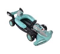 CoudarTitie Inflatable Float Single Person Car Pool Large PVC Lounge with Printed Graphics Steering Features Water Toy Suitable for Outdoor Swimming Pool Relaxation