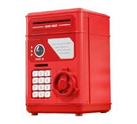 CoudarTitie Interactive Electronic Piggy Bank for Kids, Fun Saving Box, Red